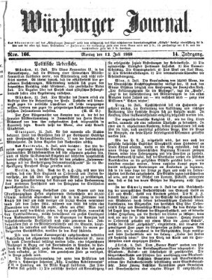 Würzburger Journal Montag 13. Juli 1868