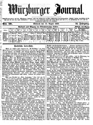 Würzburger Journal Mittwoch 19. August 1868