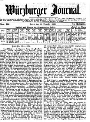 Würzburger Journal Freitag 11. Dezember 1868