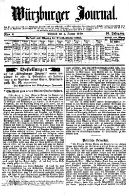 Würzburger Journal Mittwoch 5. Januar 1870