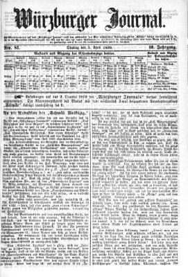 Würzburger Journal Dienstag 5. April 1870