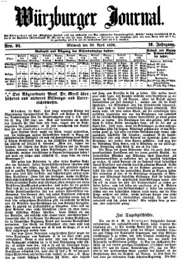 Würzburger Journal Mittwoch 20. April 1870