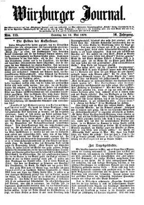 Würzburger Journal Samstag 14. Mai 1870