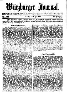 Würzburger Journal Samstag 9. Juli 1870