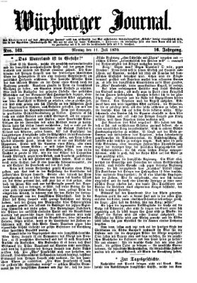 Würzburger Journal Montag 11. Juli 1870