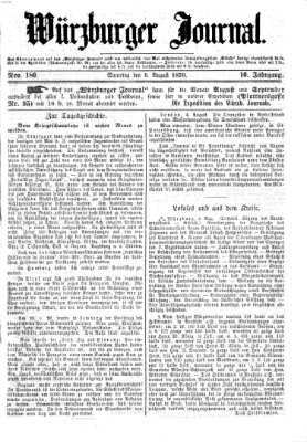 Würzburger Journal Samstag 6. August 1870