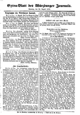 Würzburger Journal Sonntag 28. August 1870