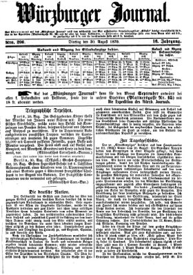 Würzburger Journal Dienstag 30. August 1870