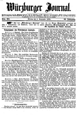 Würzburger Journal Montag 5. September 1870