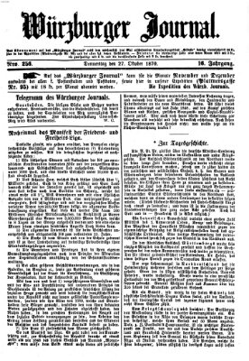 Würzburger Journal Donnerstag 27. Oktober 1870