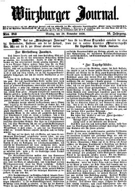 Würzburger Journal Montag 28. November 1870