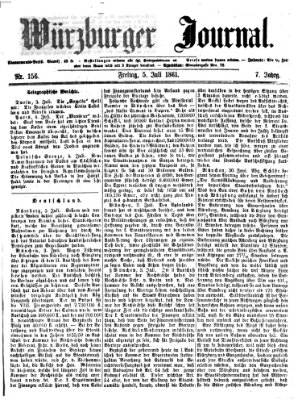 Würzburger Journal Freitag 5. Juli 1861