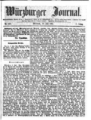 Würzburger Journal Mittwoch 10. Juli 1861