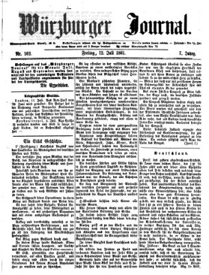 Würzburger Journal Freitag 12. Juli 1861