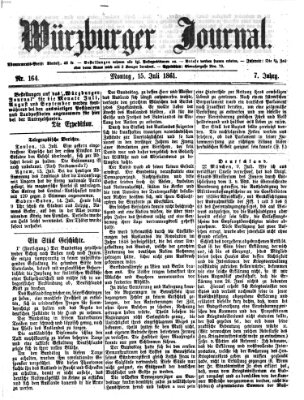 Würzburger Journal Montag 15. Juli 1861