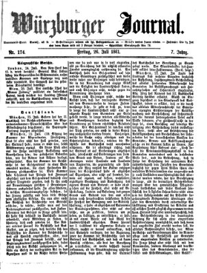 Würzburger Journal Freitag 26. Juli 1861