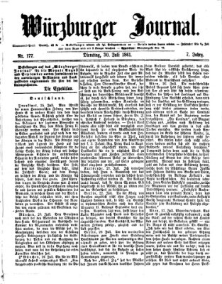 Würzburger Journal Dienstag 30. Juli 1861