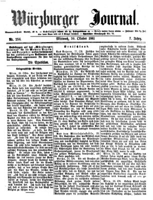 Würzburger Journal Mittwoch 30. Oktober 1861