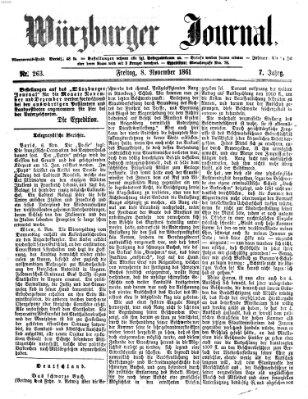 Würzburger Journal Freitag 8. November 1861