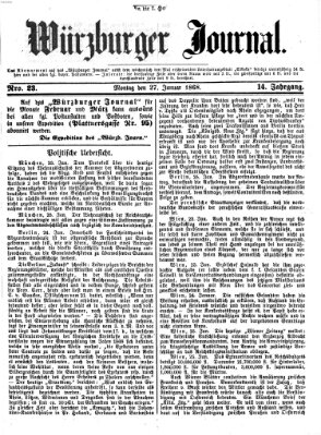 Würzburger Journal Montag 27. Januar 1868