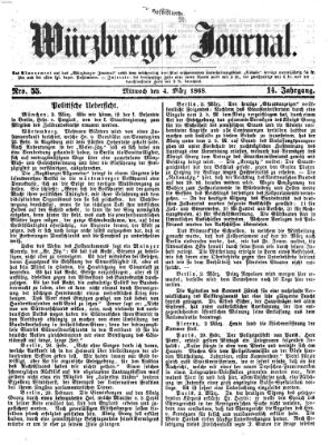 Würzburger Journal Mittwoch 4. März 1868