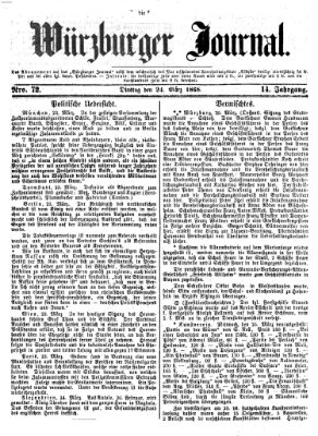 Würzburger Journal Dienstag 24. März 1868