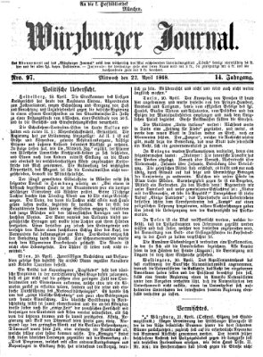 Würzburger Journal Mittwoch 22. April 1868