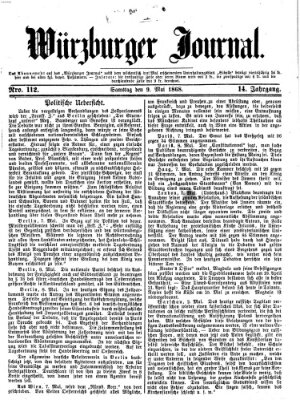 Würzburger Journal Samstag 9. Mai 1868