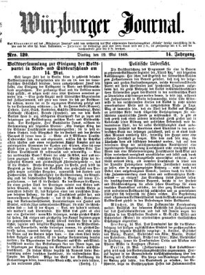 Würzburger Journal Dienstag 19. Mai 1868