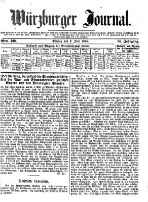 Würzburger Journal Dienstag 9. Juni 1868