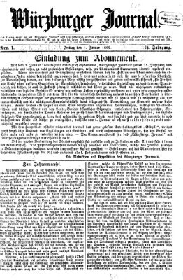 Würzburger Journal Freitag 1. Januar 1869