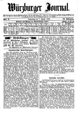 Würzburger Journal Donnerstag 7. Januar 1869