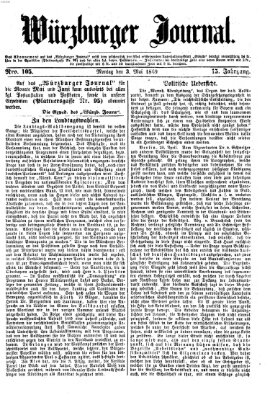 Würzburger Journal Montag 3. Mai 1869