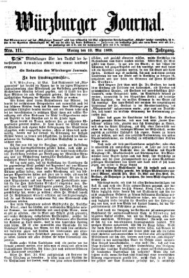 Würzburger Journal Montag 10. Mai 1869