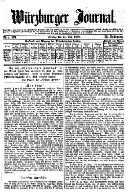 Würzburger Journal Dienstag 25. Mai 1869