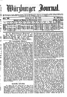 Würzburger Journal Freitag 28. Mai 1869