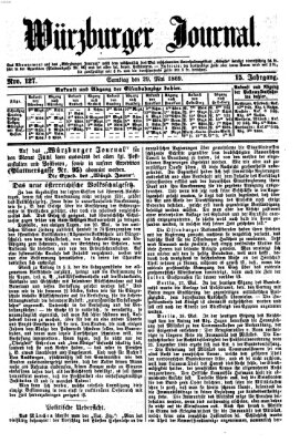 Würzburger Journal Samstag 29. Mai 1869