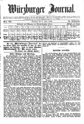 Würzburger Journal Samstag 5. Juni 1869