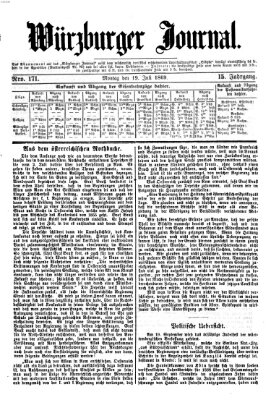 Würzburger Journal Montag 19. Juli 1869