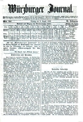 Würzburger Journal Dienstag 3. August 1869