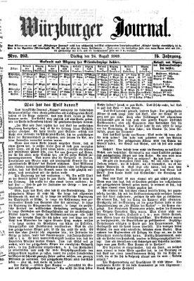 Würzburger Journal Dienstag 24. August 1869