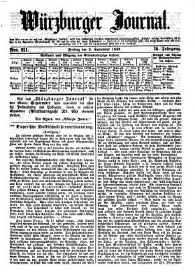 Würzburger Journal Freitag 3. September 1869