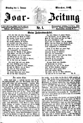 Isar-Zeitung (Bayerische Landbötin) Dienstag 1. Januar 1861