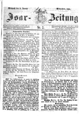 Isar-Zeitung (Bayerische Landbötin) Mittwoch 2. Januar 1861