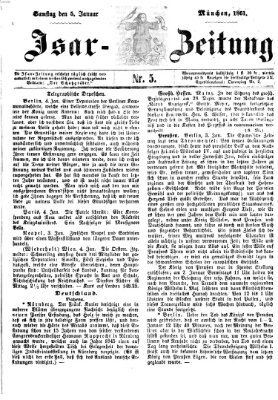 Isar-Zeitung (Bayerische Landbötin) Samstag 5. Januar 1861