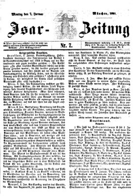 Isar-Zeitung (Bayerische Landbötin) Montag 7. Januar 1861