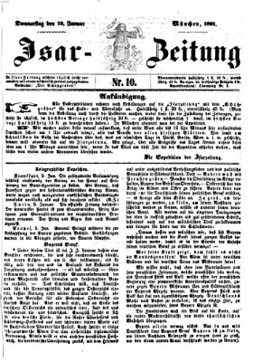 Isar-Zeitung (Bayerische Landbötin) Donnerstag 10. Januar 1861