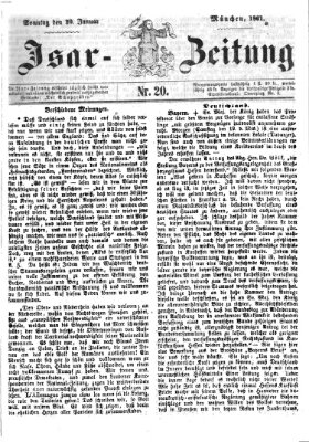 Isar-Zeitung (Bayerische Landbötin) Sonntag 20. Januar 1861