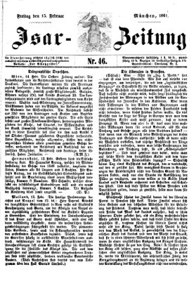 Isar-Zeitung (Bayerische Landbötin) Freitag 15. Februar 1861