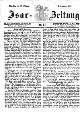 Isar-Zeitung (Bayerische Landbötin) Samstag 16. Februar 1861